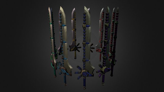 Tech Blade 1 Animation 3D Model