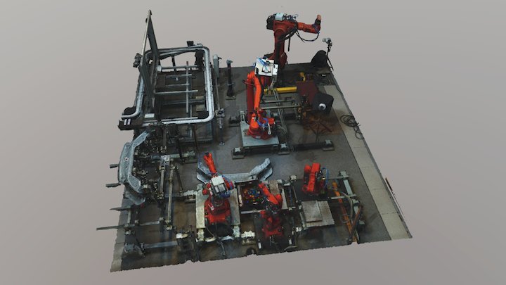 Robotic Cell at Chalmers (1.5M txt) 3D Model