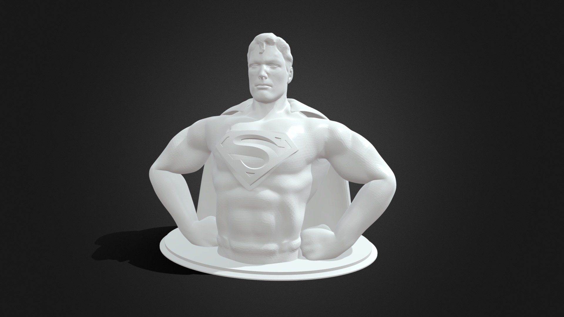 Superman bust 3d printing model