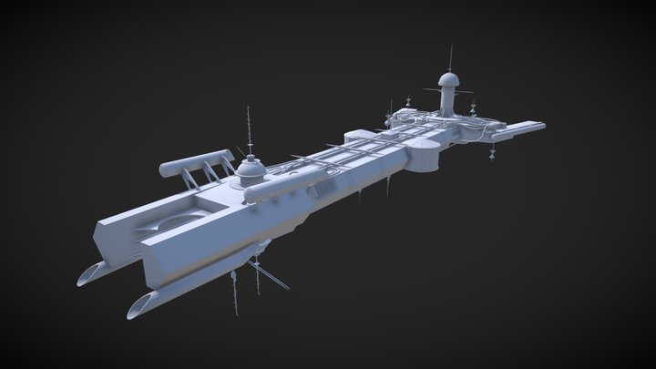 USS Cygnus - Black Hole (Disney) 3D Model