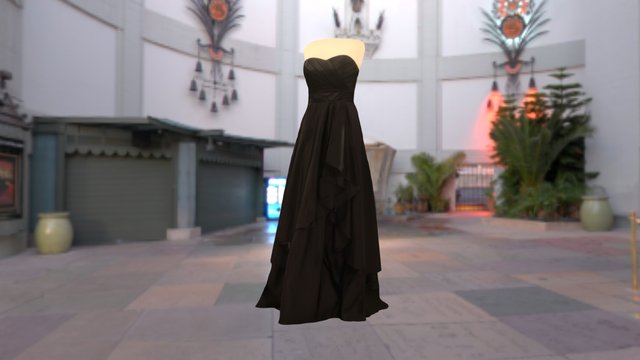 wedding dress 16 3D Model