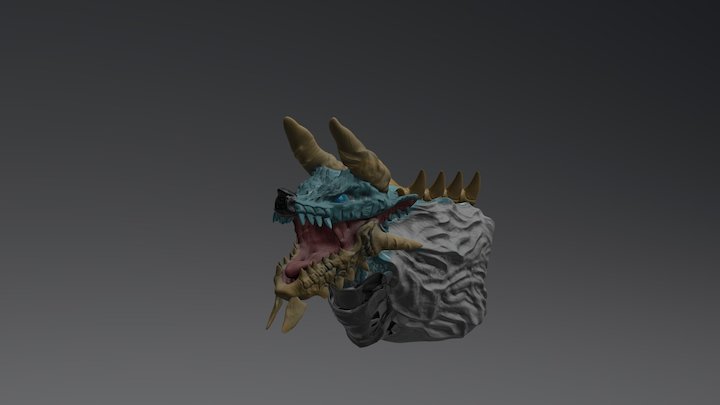 Zinogre Low Painted 3D Model