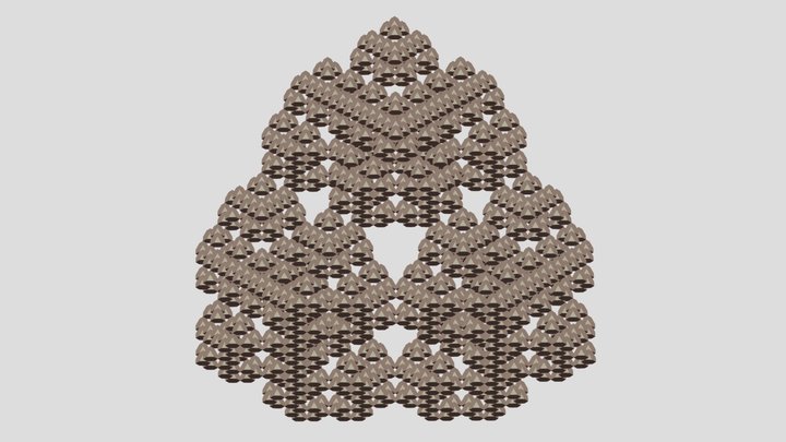 Truncated Tetrahedron Fractal | Level 3