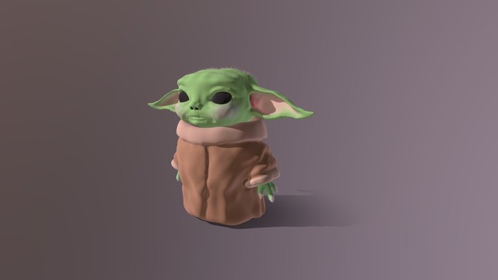 Baby Yoda 3D Model