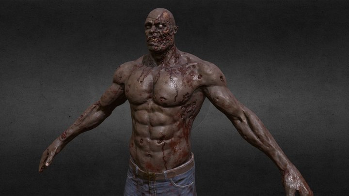 Zombie Giant 3D Model