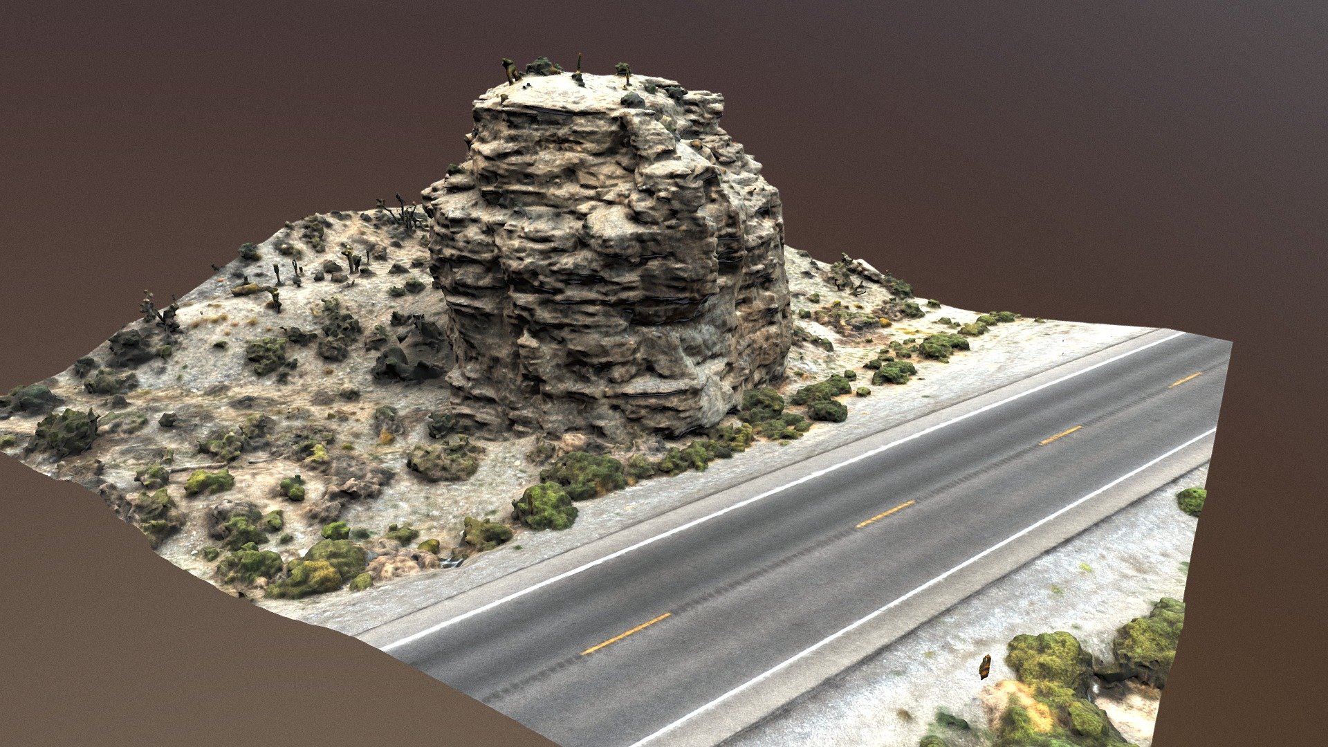 Desert Rock Formation Download Free 3D model by [07473f1
