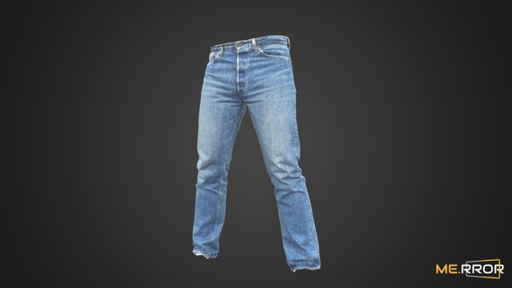 Male Jean 2 3D Model