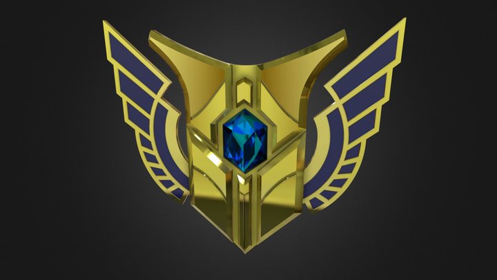 league of legends mastery 7 brooch 3D Model