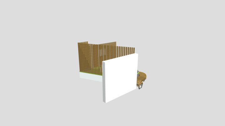 mobiliario gradas prueba 3D Model