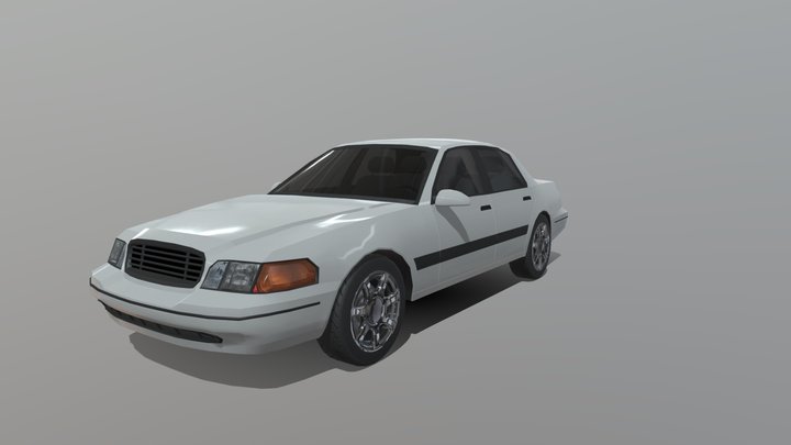 Generic Early 2000's Sedan 3D Model