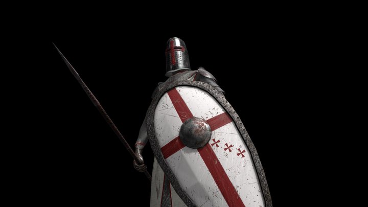 Templar Knight 3D Model