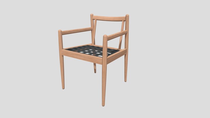 Meyer Outdoor Dining Chair (Ver.2) 3D Model