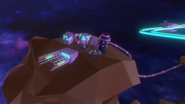 Daily space energy station 3D Model