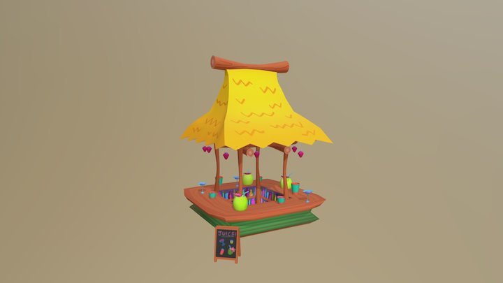Tikibar 3D Model