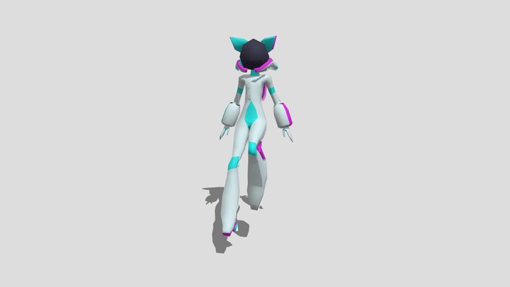 Astro neko 3D Model