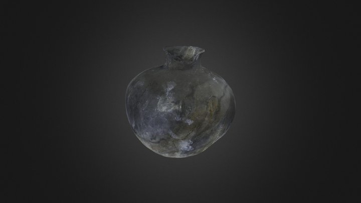 Olla globular con gollete. Neolítico final. 3D Model