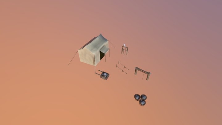 Mining Camp 3D Model