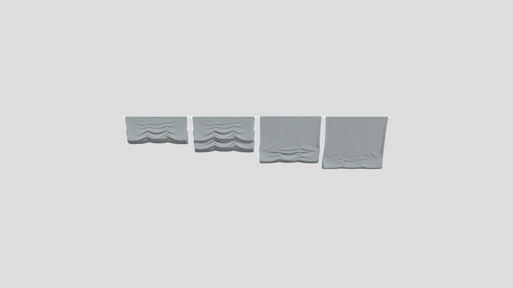 Gd Roman Blinds Curtain Set