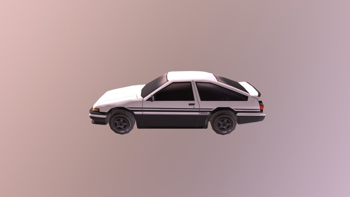 Toyota AE86 - Mobile Spec Asset 3D Model