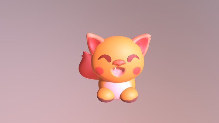 Cute Cat 3D Model