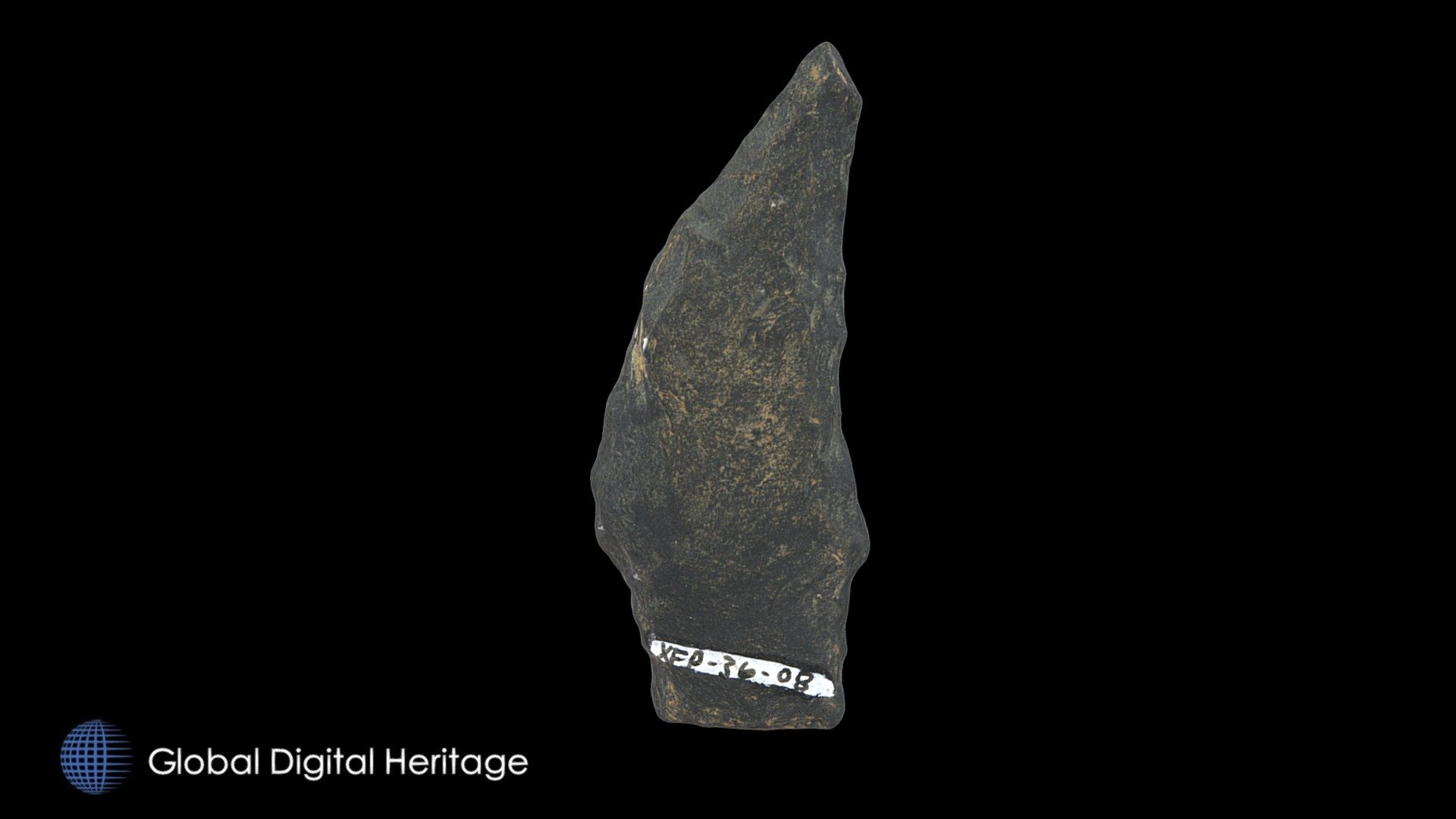 XFP-036-8 Hafted Knife, Sanak Island, Alaska
