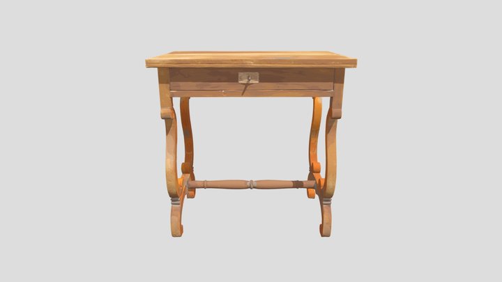 Scrittoietto in Noce 3D Model