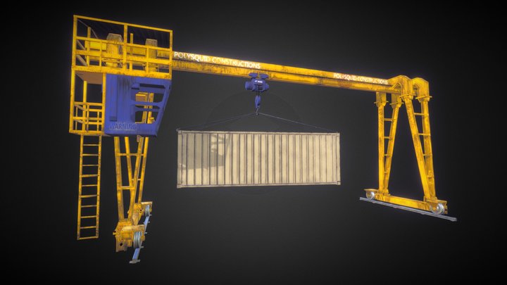 Port Crane 3D Model