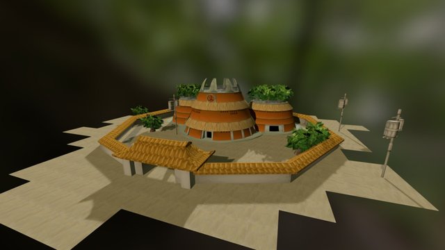 Hokage Office 3D Model