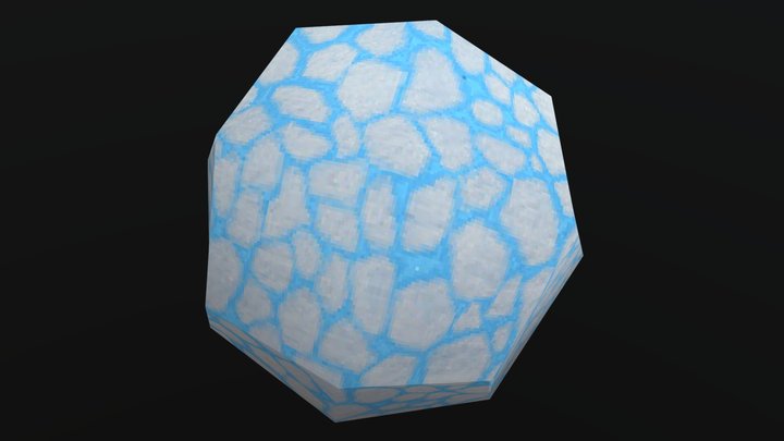 Ⲥracked Snowball – Free 3D Model STL