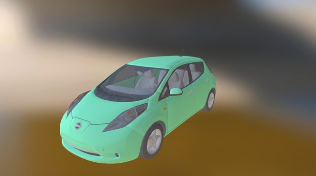 Nissan Leaf 2011 E 3D Model