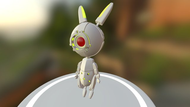 Blender Cookie Bunny 3D Model
