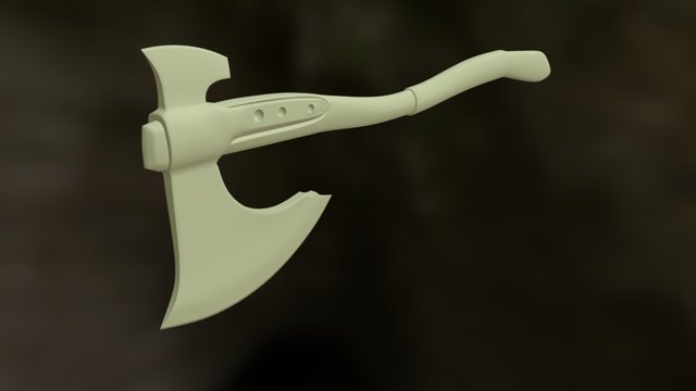 161015_Kratos Axe GOW4 3D Model