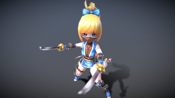 Casual RPG Monster - 12 Eudelin 3D Model