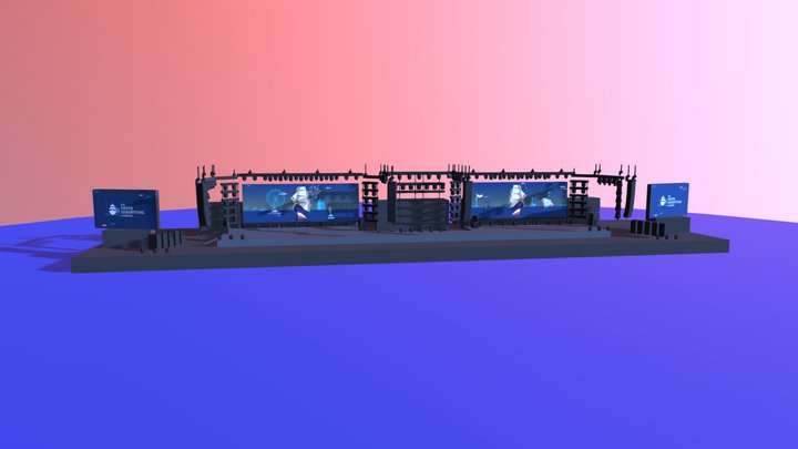 Hafengeburtstag 2024 Ponton 3D Model