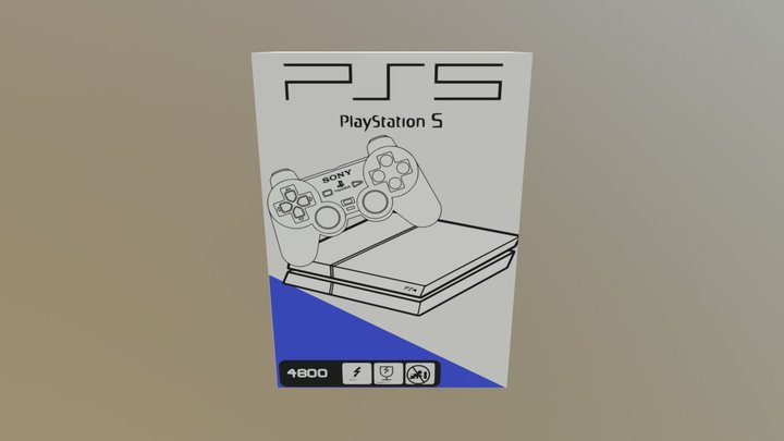 BOX PS5 3D Model