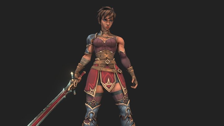 Warrior - Rune (Original Character) 3D Model