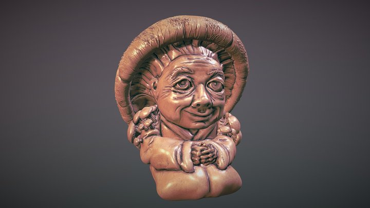 Mushroom Granny 3D Model