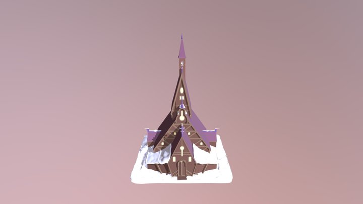 Церковь 3D Model