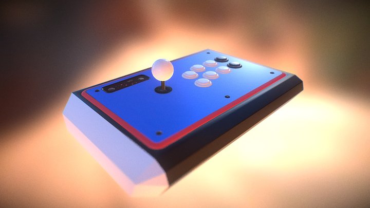 Arcadestick 3D Model