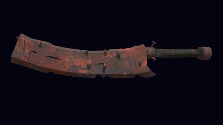 Fantasy Stylized Weapon - lowpoly, game ready 3D Model