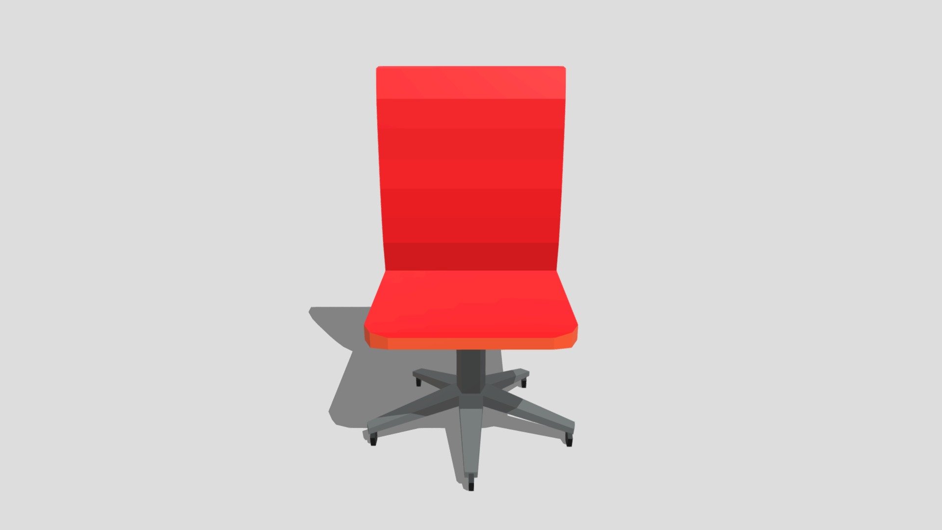 low poly rigid chair