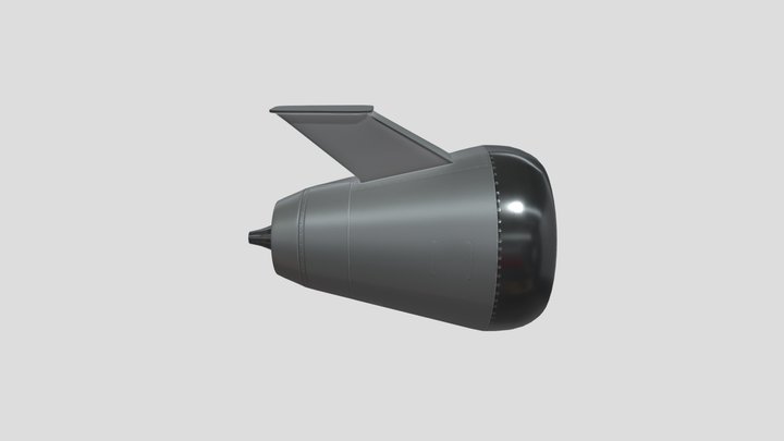 Jet Engine Mid 3D Model