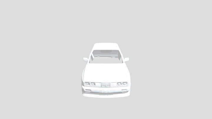 BMW E30 M3 Printable Body Car 3D Model