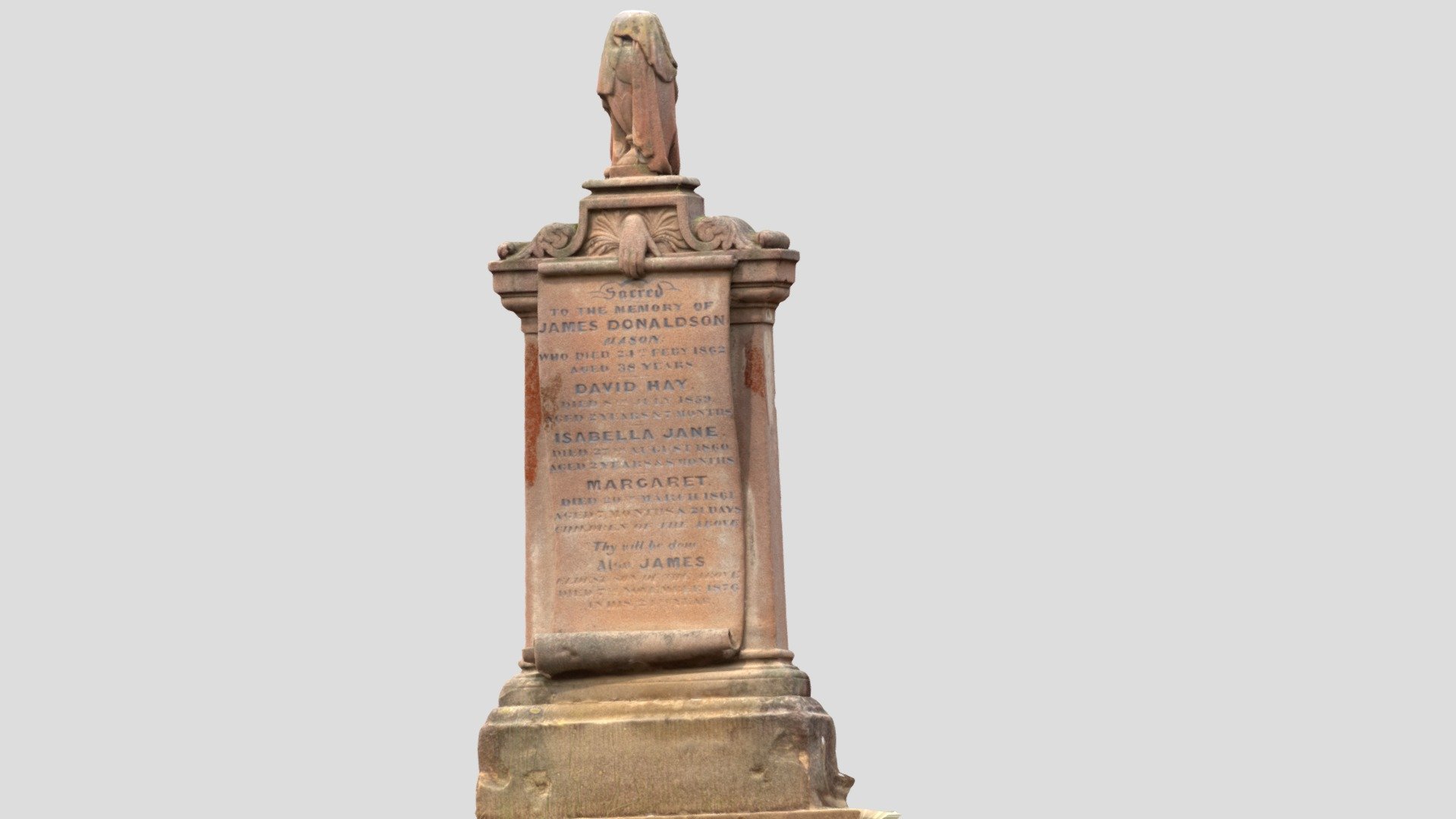 Carved headstone - Rookwood Cemetery  Sydney.