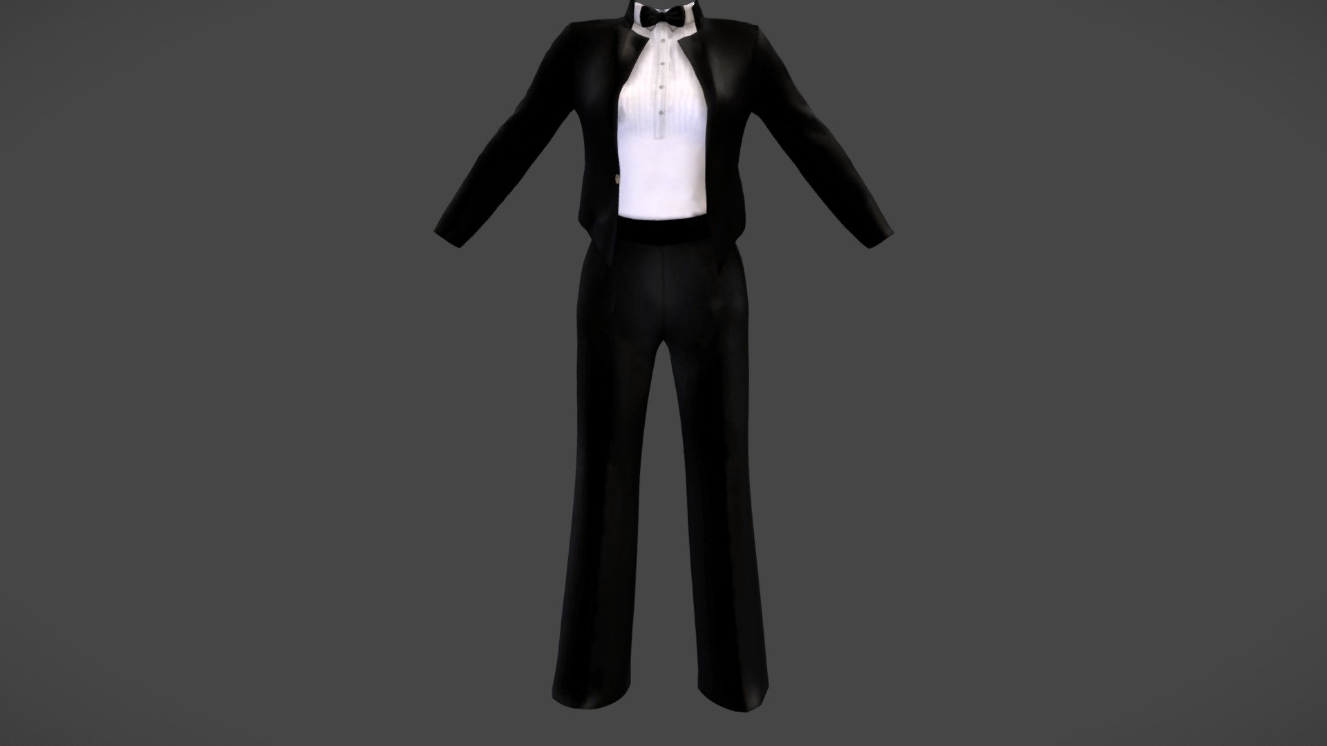 Female Black Tuxedo - Buy Royalty Free 3D model by 3dia [0756e9d ...