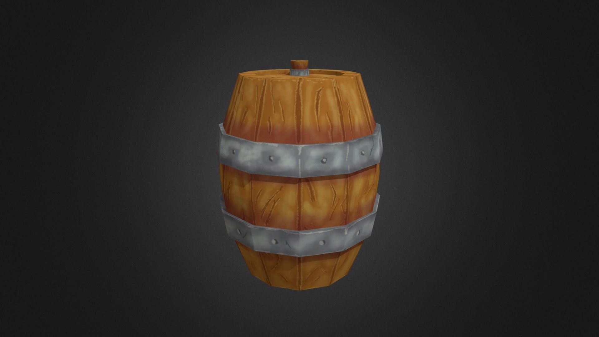 Barrel low poly