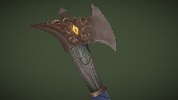 [Student Work] Dragon's Legacy axe 3D Model