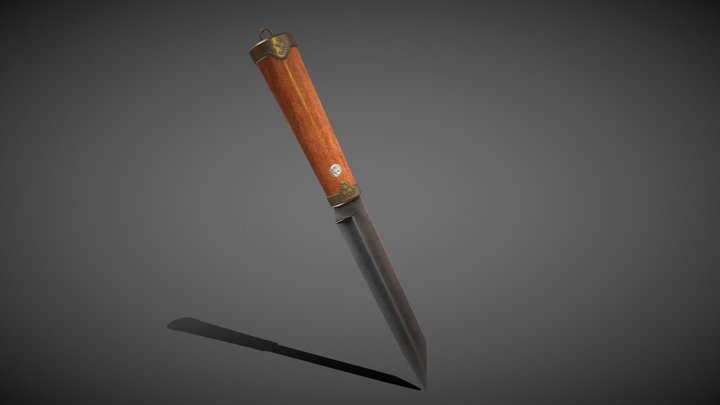 Camping knife 3D Model