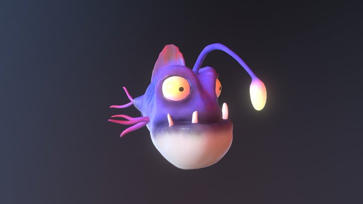 toon sea fish 3D Model