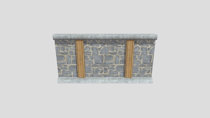 114 Modular wall 3D Model